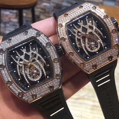  Richard Miller 女士系列RM 19-01 TOURBILLON NATALIE PORTMAN wrist watches (蜘蛛镶钻女表)