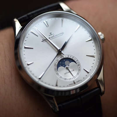 【VF Perfect  High quality  Replica Watches V2版本】 Jaeger-LeCoultre 月相大师Q1368420 男士 wrist watches 