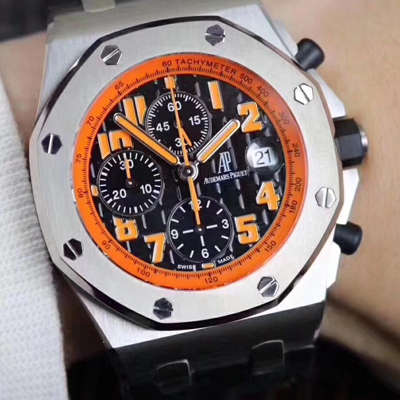 【JF Factory  High quality  Copy  Watches 】Audemars Piguet  Royal Oak Offshore 系列《橙色火焰“火山”》26170ST.OO.D101CR.01 wrist watches 