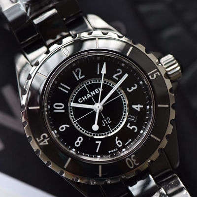 KOR韩版 Chanel  J12  Perfect  Replica Copy 香奈儿INTENSE 重置加强版女士石英黑面 wrist watches 