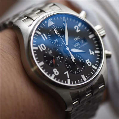 【ZF Factory  Perfect  Copy  Watches 】 IWC 飞行员CHRONOGRAPH计时 wrist watches  系列IW377710 wrist watches 