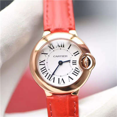 【HBBV6 Perfect  High quality  Replica Watches 】 Cartier  蓝气球系列小号蓝气球28毫米石英W6900256女士 wrist watches 《配鳄鱼皮》