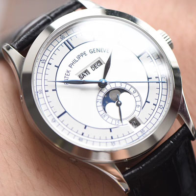 【台湾 Factory  Perfect  High quality 精 Replica Watches 】 PATEK PHILIPPE 复杂功能计时系列5396G 白金男表