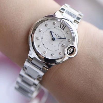 【V6 Factory 最新升级版 top  Replica Copy 女表】 Cartier  蓝气球系列WE902074 wrist watches 33毫米