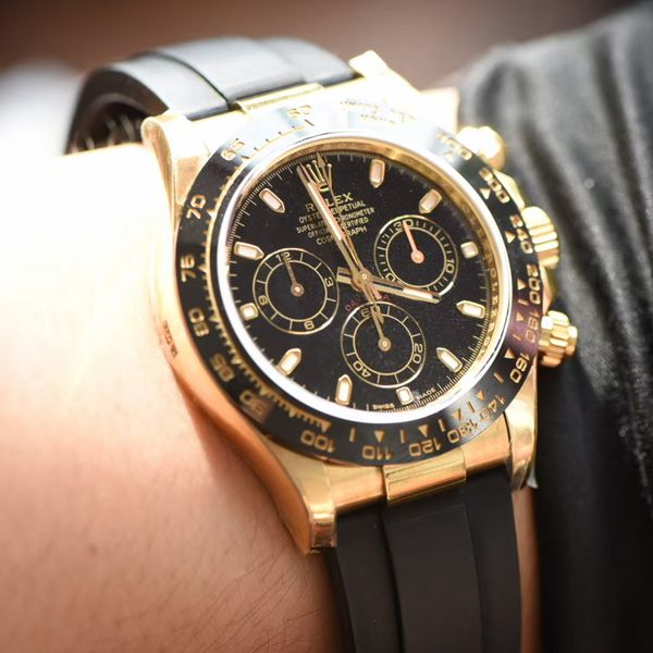 N Factory 超级CAL.4130 Movement  Rolex  Cosmograph Daytona  Ditongna 系列 Replica Copy  Watches m116518ln-0043 wrist watches 