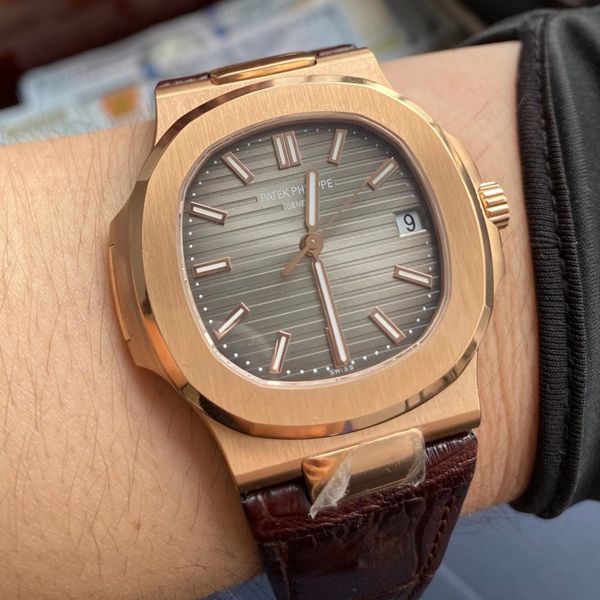 PPF Factory V4 Nautilus  top  Replica Copy PP PATEK PHILIPPE 5711R 玫瑰金 wrist watches 