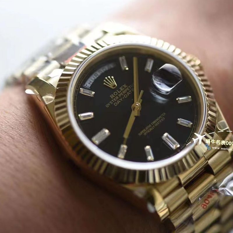 【 Video analysis 】GM Factory 黑冰糖 Adding weight 版 Rolex  Day-Date 型m228238-0004 Perfect  Replica Copy  Watches 